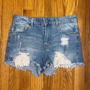 Light-Wash Shorts